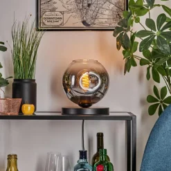 hofstein Ripoll Lampe à poser Chrome, Clair, 1 lumière