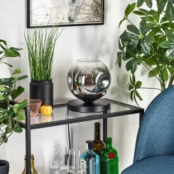 hofstein Ripoll Lampe à poser Chrome, Clair, 1 lumière