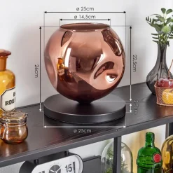 hofstein Ripoll Lampe à poser Cuivré, 1 lumière