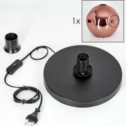 hofstein Ripoll Lampe à poser Cuivré, 1 lumière