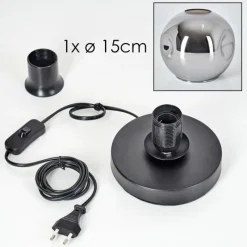 hofstein Ripoll Lampe à poser Noir, 1 lumière