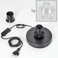 hofstein Ripoll Lampe à poser Noir, 1 lumière