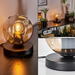 hofstein Ripoll Lampe à poser Noir, 1 lumière