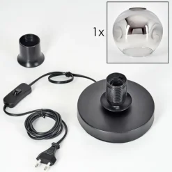 hofstein Ripoll Lampe à poser Noir, 1 lumière