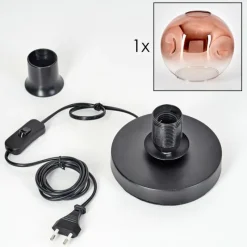 hofstein Ripoll Lampe à poser Noir, 1 lumière