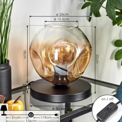 hofstein Ripoll Lampe à poser Noir, 1 lumière