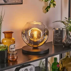 hofstein Ripoll Lampe à poser Noir, 1 lumière