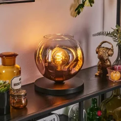 hofstein Ripoll Lampe à poser Noir, 1 lumière