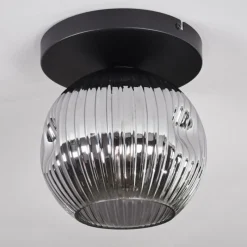 hofstein Ripoll Plafonnier, Boule lumineuse Fumé, 1 lumière