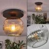hofstein Ripoll Plafonnier, Boule lumineuse Chrome, Clair, Fumé, 1 lumière