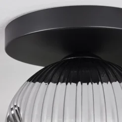 hofstein Ripoll Plafonnier, Boule lumineuse Clair, Fumé, 1 lumière