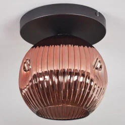 Lampes À Boules-hofstein Ripoll Plafonnier, Boule lumineuse Cuivré, 1 lumière