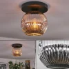 hofstein Ripoll Plafonnier, Boule lumineuse Chrome, Fumé, 1 lumière