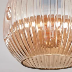 hofstein Ripoll Plafonnier, Boule lumineuse Ambre, 1 lumière