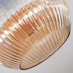 hofstein Ripoll Plafonnier, Boule lumineuse Ambre, 1 lumière