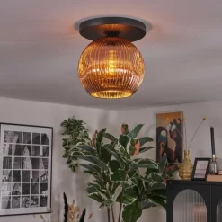 hofstein Ripoll Plafonnier, Boule lumineuse Cuivré, 1 lumière