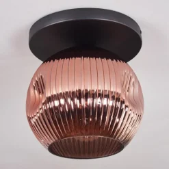 hofstein Ripoll Plafonnier, Boule lumineuse Cuivré, 1 lumière