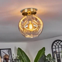 hofstein Ripoll Plafonnier Or, Noir, 1 lumière