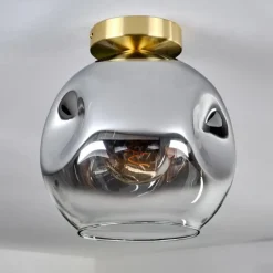 hofstein Ripoll Plafonnier Or, Noir, 1 lumière