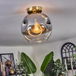 hofstein Ripoll Plafonnier Or, Noir, 1 lumière