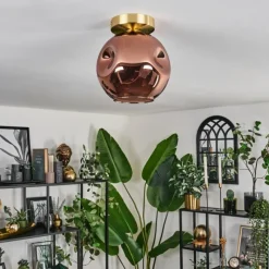 hofstein Ripoll Plafonnier Or, Noir, 1 lumière