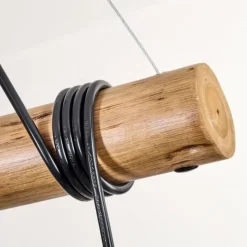 Style Boho-Chic-hofstein Ripoll Suspension, Boule lumineuse, Suspension Écru, Noir, 5 lumières