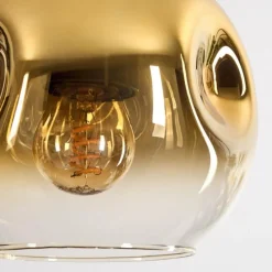 Lampes Dorées-hofstein Ripoll Suspension, Boule lumineuse, Suspension Or, Clair, 5 lumières