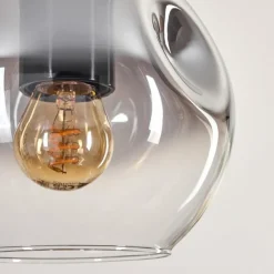 hofstein Ripoll Suspension, Boule lumineuse, Suspension Clair, Fumé, 5 lumières