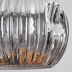 hofstein Ripoll Suspension, Boule lumineuse, Suspension Écru, Noir, 5 lumières