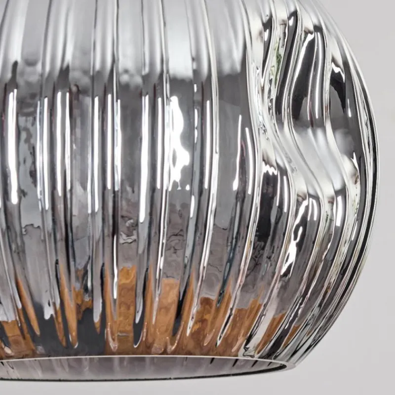 hofstein Ripoll Suspension, Boule lumineuse, Suspension Écru, Noir, 5 lumières