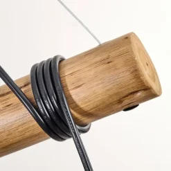 Lampes Dorées-hofstein Ripoll Suspension, Boule lumineuse, Suspension Écru, Noir, 5 lumières