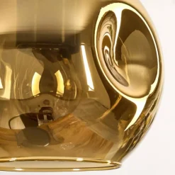 Lampes Dorées-hofstein Ripoll Suspension, Boule lumineuse, Suspension Écru, Noir, 5 lumières