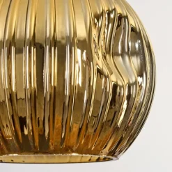 Lampes Dorées-hofstein Ripoll Suspension, Boule lumineuse, Suspension Écru, Noir, 5 lumières