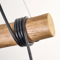 Lampes Dorées-hofstein Ripoll Suspension, Boule lumineuse, Suspension Écru, Noir, 3 lumières