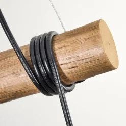 hofstein Ripoll Suspension, Boule lumineuse, Suspension Écru, Noir, 3 lumières