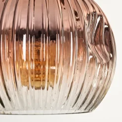 Style Boho-Chic-hofstein Ripoll Suspension, Boule lumineuse, Suspension Écru, Noir, 3 lumières