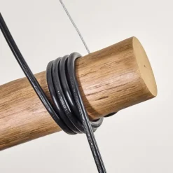 hofstein Ripoll Suspension, Boule lumineuse, Suspension Écru, Noir, 3 lumières