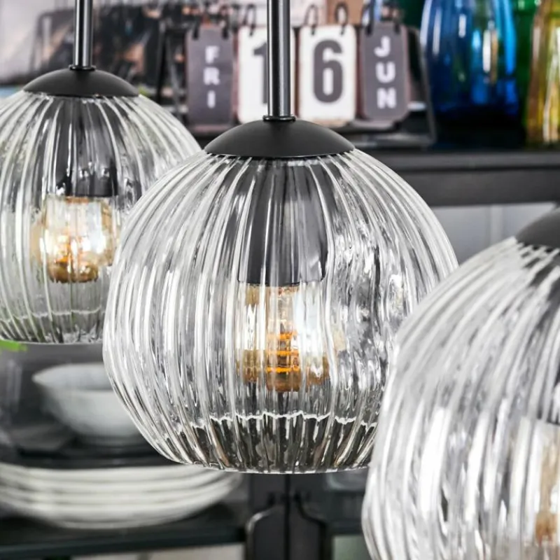 Lampes À Boules-hofstein Ripoll Suspension, Boule lumineuse, Suspension Clair, 3 lumières