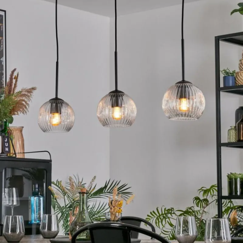 Lampes À Boules-hofstein Ripoll Suspension, Boule lumineuse, Suspension Clair, 3 lumières