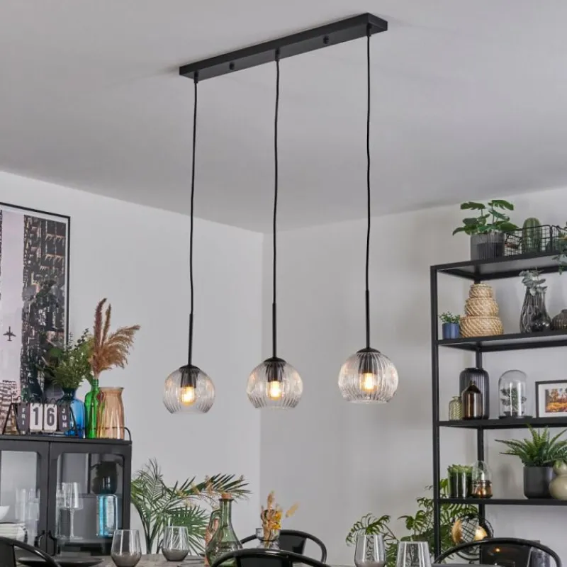 Lampes À Boules-hofstein Ripoll Suspension, Boule lumineuse, Suspension Clair, 3 lumières