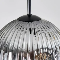 hofstein Ripoll Suspension, Boule lumineuse, Suspension grappe Ambre, Clair, Fumé, 3 lumières