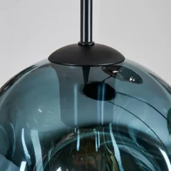 hofstein Ripoll Suspension, Boule lumineuse, Suspension grappe Bleu, Or, Vert, Cuivré, 4 lumières