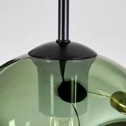 hofstein Ripoll Suspension, Boule lumineuse, Suspension grappe Bleu, Vert, Cuivré, 3 lumières