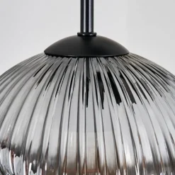 hofstein Ripoll Suspension, Boule lumineuse, Suspension grappe Ambre, Clair, Fumé, 5 lumières