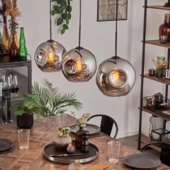 hofstein Ripoll Suspension Chrome, 3 lumières