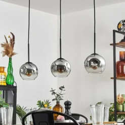 hofstein Ripoll Suspension Chrome, Clair, 3 lumières