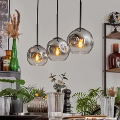 hofstein Ripoll Suspension Chrome, Clair, 3 lumières