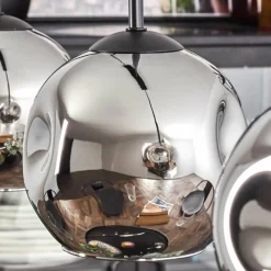 hofstein Ripoll Suspension Chrome, Fumé, 3 lumières