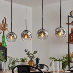 hofstein Ripoll Suspension Chrome, Clair, 4 lumières