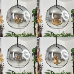 Suspension Verre Fumé-hofstein Ripoll Suspension Clair, Fumé, 4 lumières